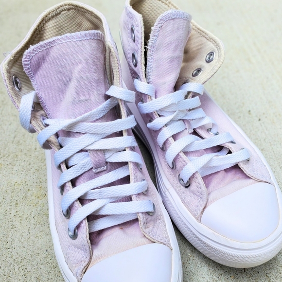 Converse Chuck Taylor All Star Move Platform High Womens Shoe Pale Amethyst Sz 6 - Picture 10 of 12
